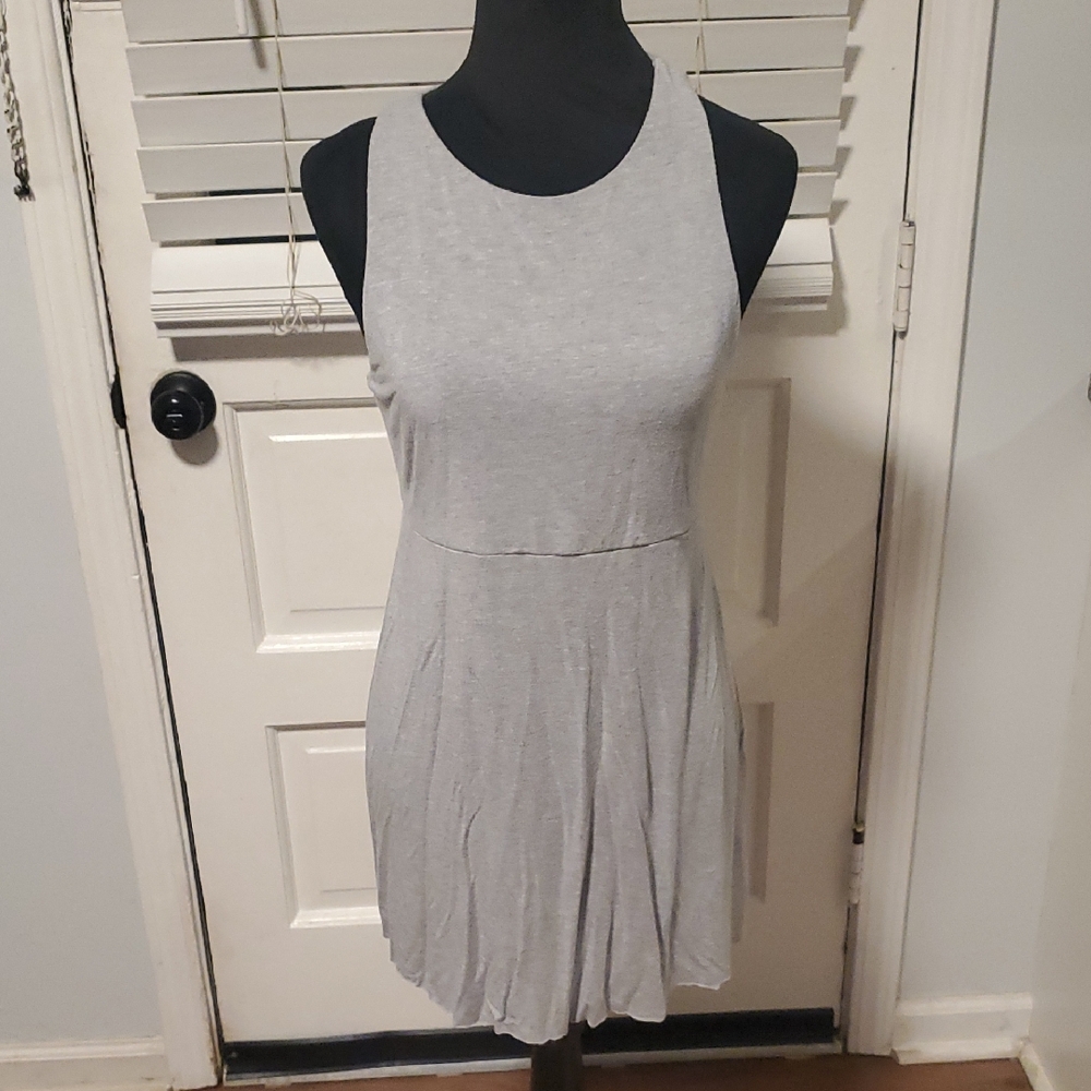 Athleta Light Gray Mini Dress